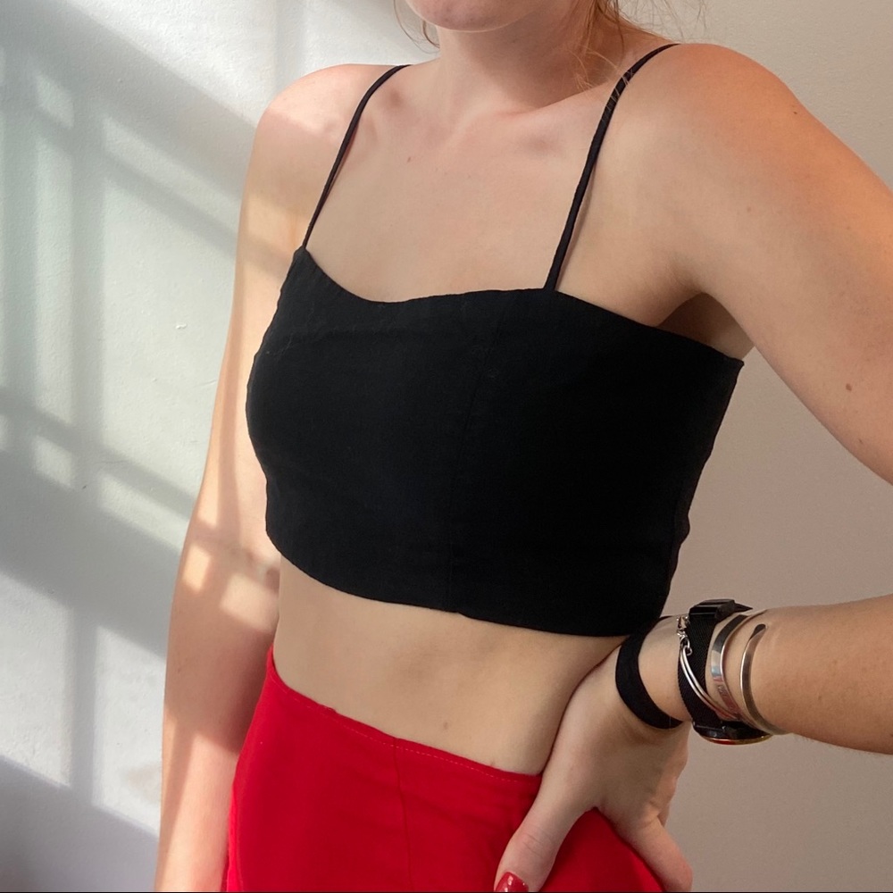 Black brandy Melville crop top